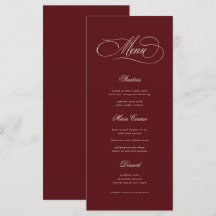 Ivory & Burgundy Old Money Aesthetic Retro Wedding