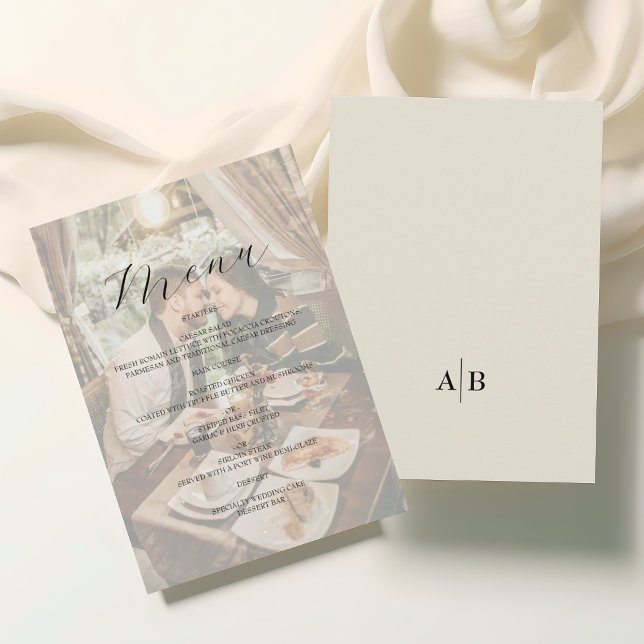 Menu Ivory Photo Wedding (Criador carregado)