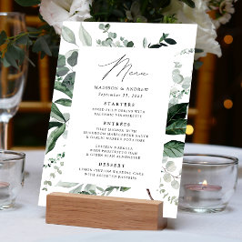 Menu Jantar de Casamento com Abundante Verdejamento