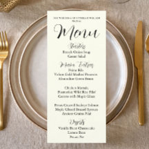 Jantar de Casamento de Cor de Marfim Estilo Simple