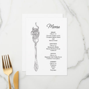 Menu Jantar de Espaguete 