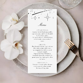 Menu Jantar de Noite Estrelada de Casamento Celestial M