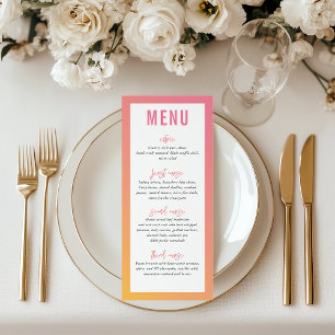 Menu JANTAR gradiente verde-amarelo-rosa-rosa-estrela m
