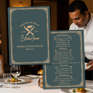 Menu Jantar no Elegant Steak House