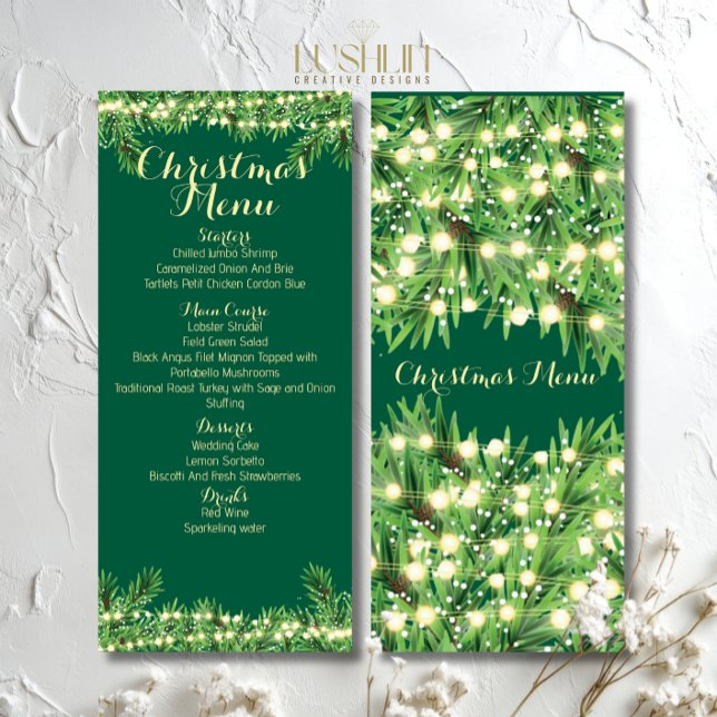 Menu Jantar ou Evento Festivo de Natal (Criador carregado)
