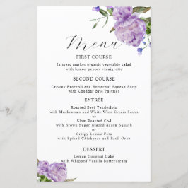 Menu Janto Casamento com Flor de Púrpura