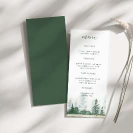 Menu Janto Casamento de Floresta das Montanhas