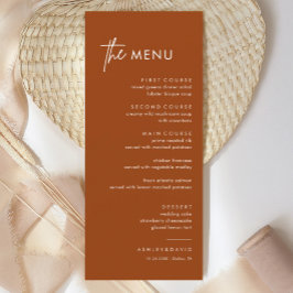 Menu Janto Casamento de Terracotta