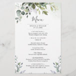 Menu Janto Casamento Eucalyptus Greenery Watercolo<br><div class="desc">Para mais personalização,  clique no link "personalizar mais" e use nossa ferramenta design para modificar esse modelo. Se você preferir papéis mais espessos / Término da Matriz,  talvez considere escolher o tipo de papel correspondente. Se precisar de ajuda ou itens correspondentes,  entre em contato comigo.</div>