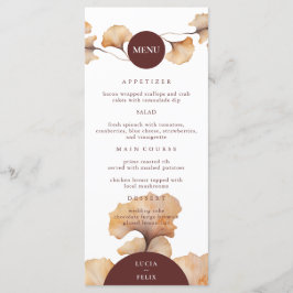 Menu Janto Casamento Floral Minimalista Elegante de out