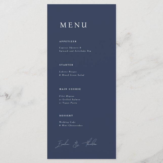 Menu Janto Casamento Parker (Frente)