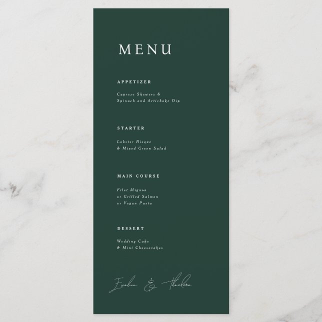 Menu Janto Casamento Parker (Frente)
