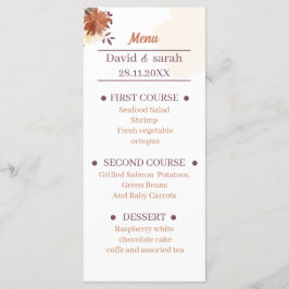 Menu Janto Casamento Rustic Brown