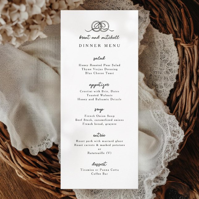 Menu Janto de Arco de Anéis de Casamento (Criador carregado)