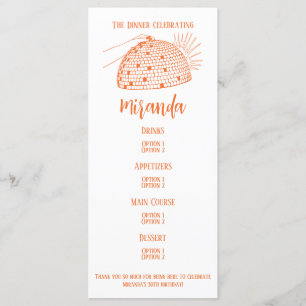 Menu Janto de Bola Disco Laranja