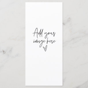 Menu Janto de Cartão de Evento de Casamento de Si