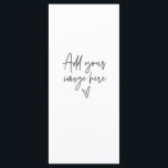 Menu Janto de Cartão de Evento de Casamento de Sin<br><div class="desc">Adicione seu modelo adquirido a este poster de vazio para obter o sinal personalizado perfeito para seu casamento ou evento.</div>