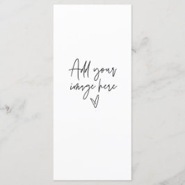 Menu Janto de Cartão de Evento de Casamento de Sin