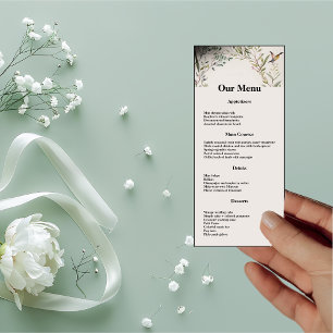 Menu JANTO de Casamento BOHO Ring of Flowers and Branch