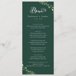 Menu Janto de Casamento com Cor de Água Dourada