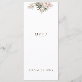 Menu Janto de Casamento com Cor Floral Rosa