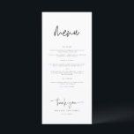 Menu Janto de Casamento de Caligrafia Whimsical<br><div class="desc">Onde Sonhos Encontram Elegância Elevem seu dia especial com nosso encantador conjunto de papelaria, meticulosamente preparado para infundir seu casamento com elegância e graça. De delicados convites a cartões de lugar refinados, esta coleção é uma sinfonia de intrincada caligrafia e design de eterno. Crie uma celebração que é exclusivamente sua,...</div>
