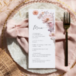Menu Janto de Casamento de Flores Selvagens de Aquarela<br><div class="desc">Para mais personalização,  clique em "Personalizar este modelo" e,  em seguida,  em "Editar usando a Ferramenta Design". Na moda fácil de usar modelos de casamento,  mais itens disponíveis na loja (convites,  rsvp,  cartas de agradecimento,  papelaria e decoração). Se precisar de ajuda ou itens correspondentes,  entre em contato comigo.</div>