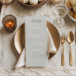 Menu Janto de Casamento de Frota Botânica e Sage<br><div class="desc">Estes menus de janto botânico completam qualquer configuração de mesa adicionando um toque de elegância! Excelente para um casamento ou qualquer ocasião especial. Se você também está procurando um menu de bar,  por favor veja nosso menu de dois lados em nossa coleção!</div>