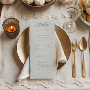 Menu Janto de Casamento de Frota Botânica e Sage
