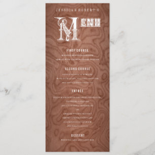 Menu Janto de Casamento de Madeira da Rússia Ocidental