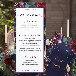 Menu Janto de Casamento de Marinhos Borgonha