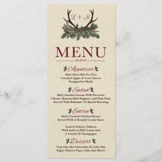 Menu Janto de Casamento de Pinus de Feriado Russo