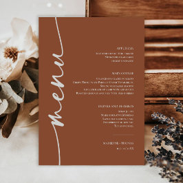 Menu Janto de Casamento do Deserto de Boho Moderno Terr