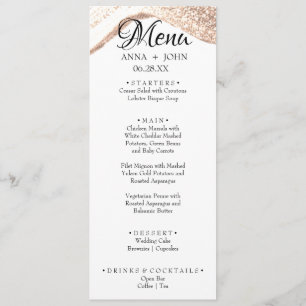 Menu Janto de Casamento Dourado com Literatura Personal