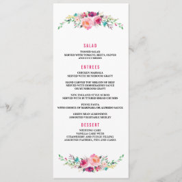 menu janto de casamento FLORAL BOHEMIAN
