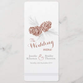 Menu janto de casamento no inverno de cinza castan