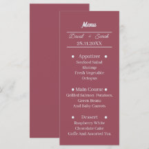 Janto de Casamento Personalizado de Maroon Simples