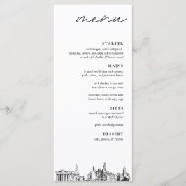 Menu Janto de Casamento Skyline Philadelphia