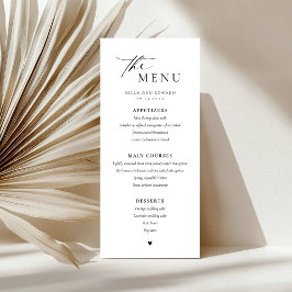 Menu Janto de Casamentos Minimalista Moderno