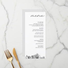 Menu Janto de Casamentos Modernos de San Diego Sky
