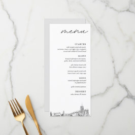Menu Janto de Casamentos Modernos do Skyline Akron