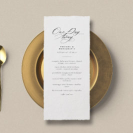 Menu Janto de Ensaio de Casamento Elegante a Um Dia de 