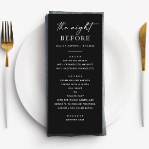 Menu Janto de ensaio negro elegante Moderno Minimalis