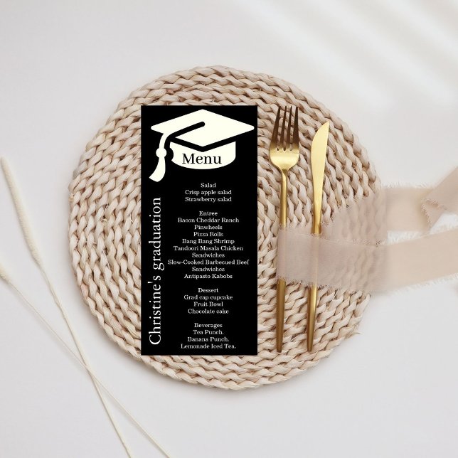 Menu janto de Festa de formatura preto e branco si (Criador carregado)