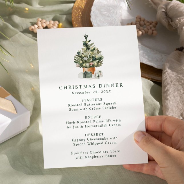 Menu Janto de Natal da Árvore de Natal Elegante Waterco (Criador carregado)