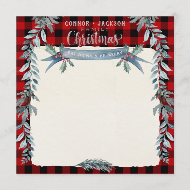Menu Janto de Natal do Vazio do Silver Script Buffalo X (Frente)