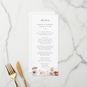 Menu Janto Floral Simples