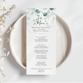 Menu Janto Foliage Eucalyptus Verde de Verão