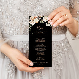 Menu Janto Formal Real Floral Negro