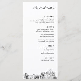 Menu Janto Fort Worth Texas Wedding